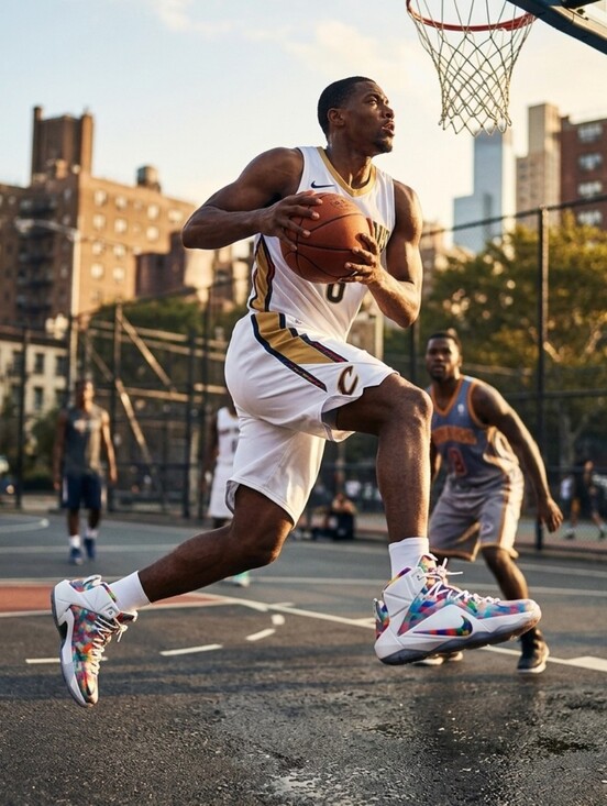 Nike Other - Nike LeBron James 12 Prism Finish Your Breakfast Size 9.5 Men's Shoes 748861-900